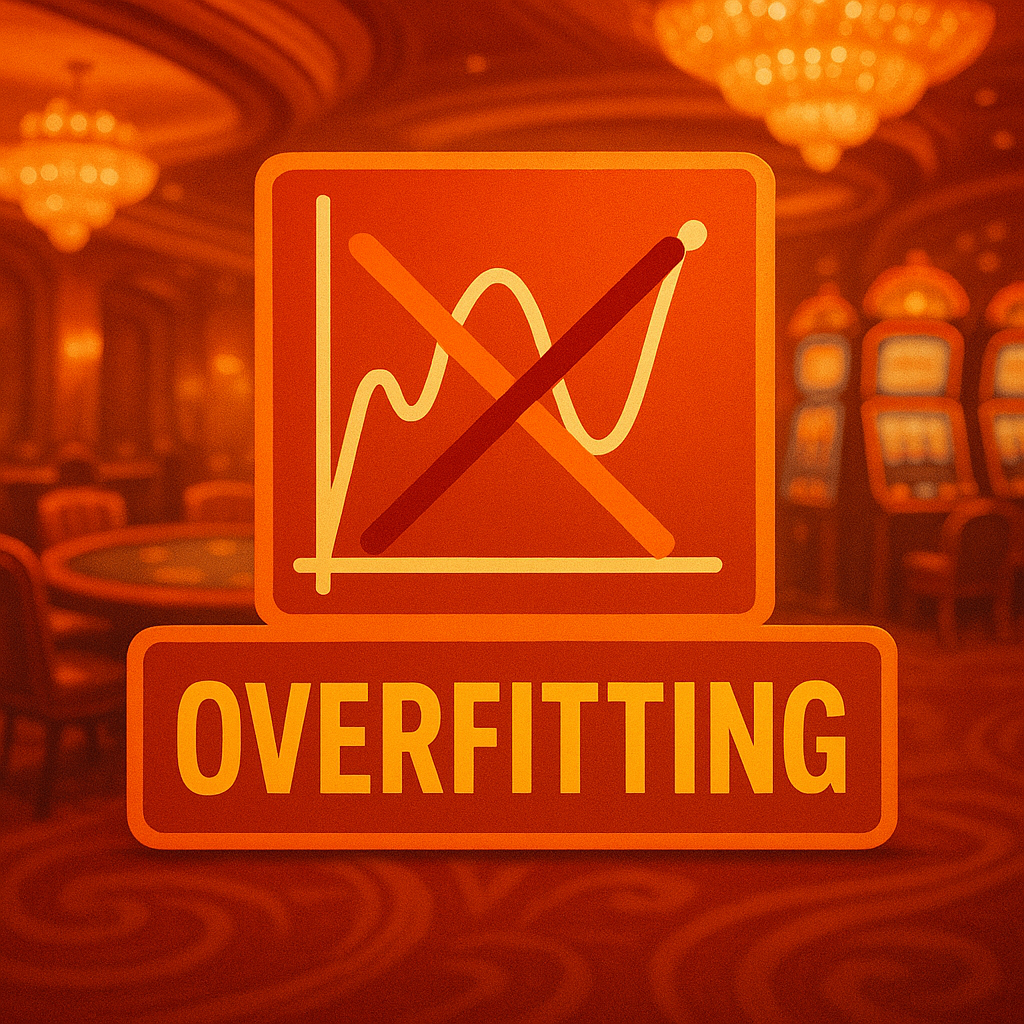 ภาพเตือนกับดักสถิติและ overfitting ในบริบท เอไอเลือกโต๊ะบาคาร่า