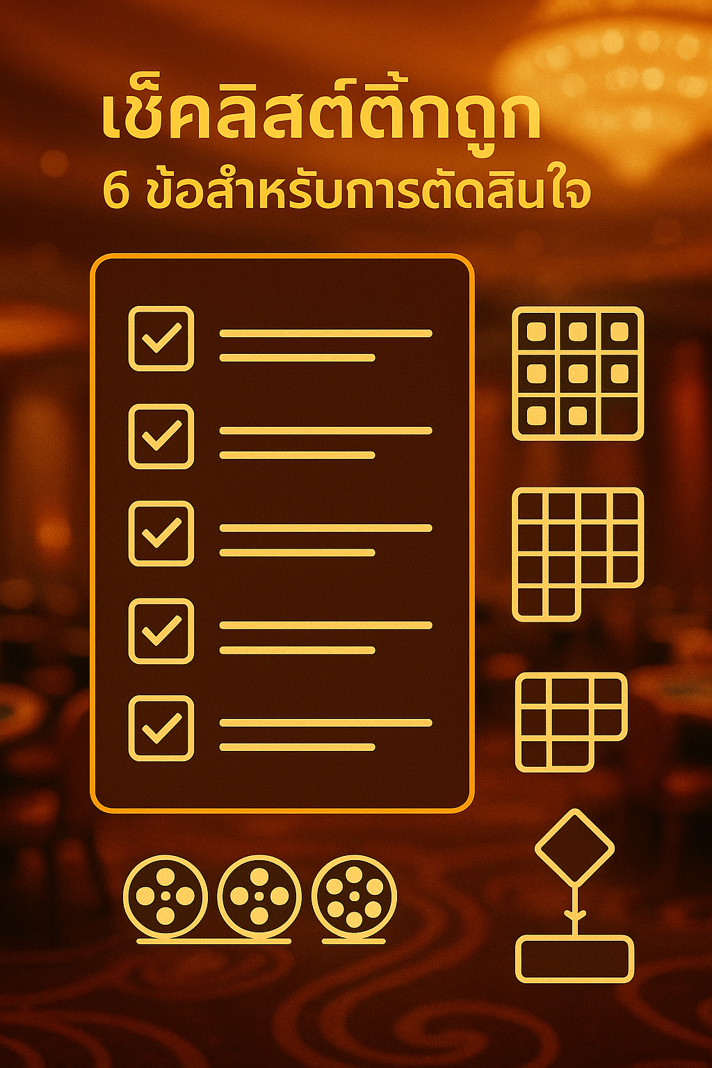 เช็คลิสต์สรุปการเลือกขนาดรีลสล็อต ให้เหมาะกับงบและสไตล์การเล่น